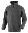 RS905B R905J Result Recycled Kids Zip Neck Micro Fleece Grey colour image